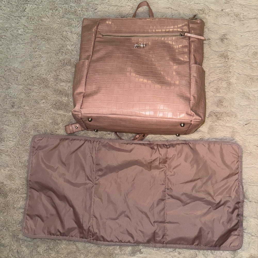 Freshly Picked Pink Croc Minimal Backpack - Picture 9 of 10